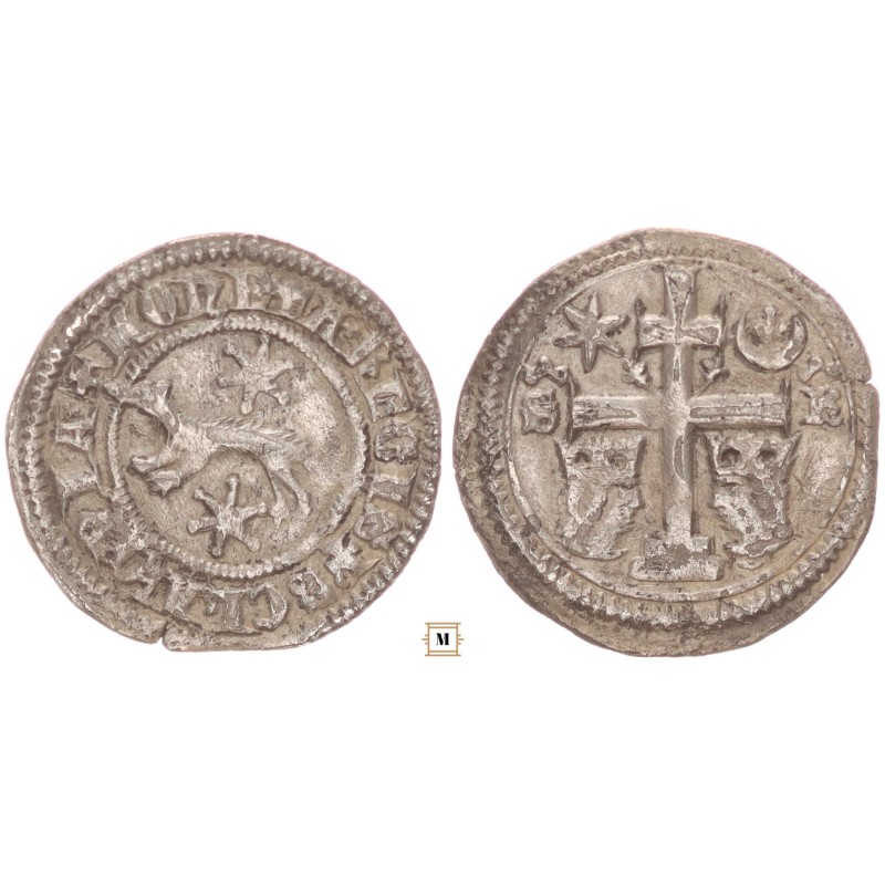 Szlavón denár V. István 1245/1270-72 S-R