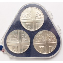 200 Forint (6db) 1976-77 Festő sor banki csomagolásban