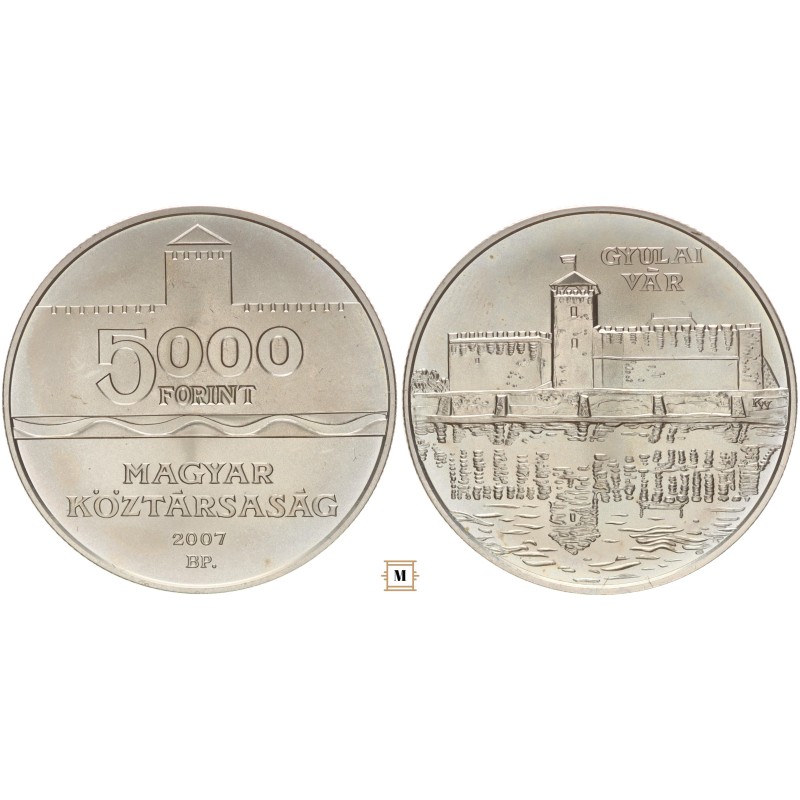 5000 forint Gyulai vár 2007 BP