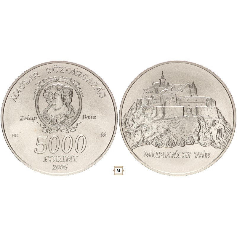 5000 forint Munkácsi vár 2006 BP