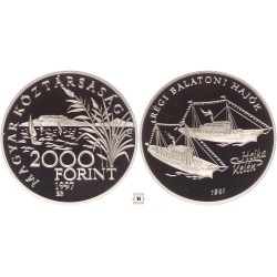 2000 Forint Régi Balatoni Hajók 'Helka-Kelén'1997 Bp.