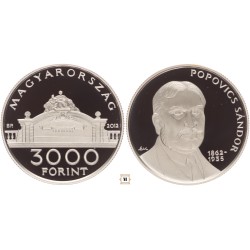 3000 Forint Popovics Sándor 2012 Bp.