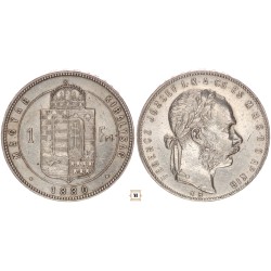 Ferenc József 1 forint 1880 KB