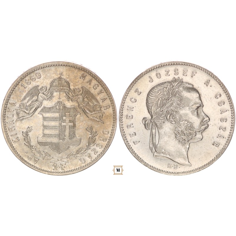 Ferenc József 1 forint 1869 KB