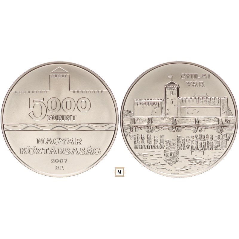 5000 forint Gyulai vár 2007 BP