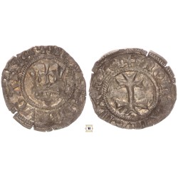 Mária 1382-1387/1395 Denár ÉH 443, Liliom Kassa