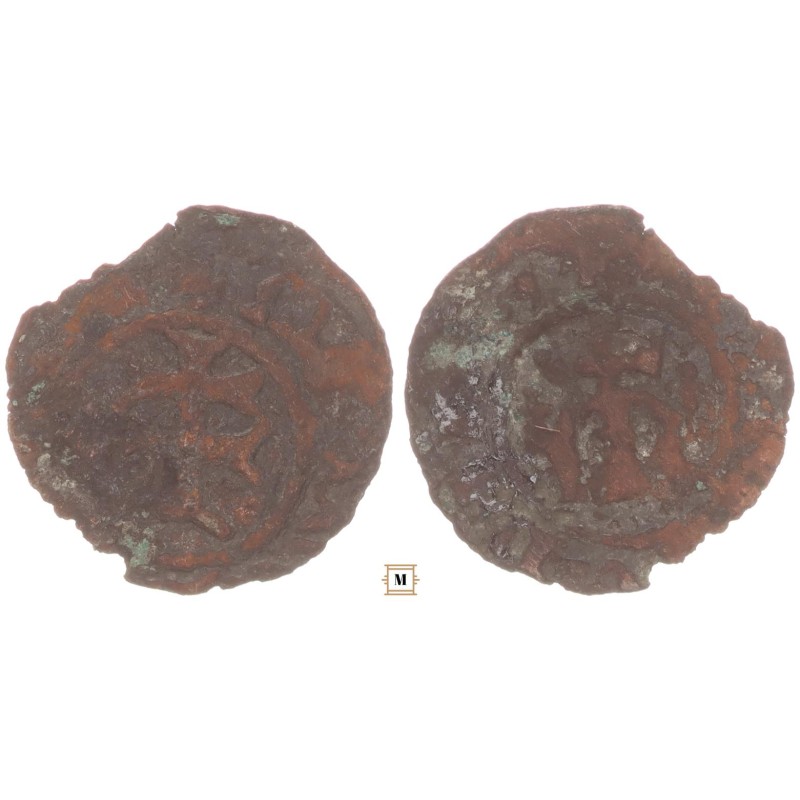 Mária 1382-1387/1395 Denár ÉH 443, Liliom-Liliom  Kassa, Korabeli hamis