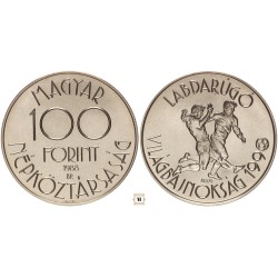 100 forint Labdarúgó VB '90 1988 BP