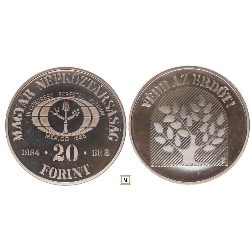 20 forint Védd az erdőt! 1984 BP