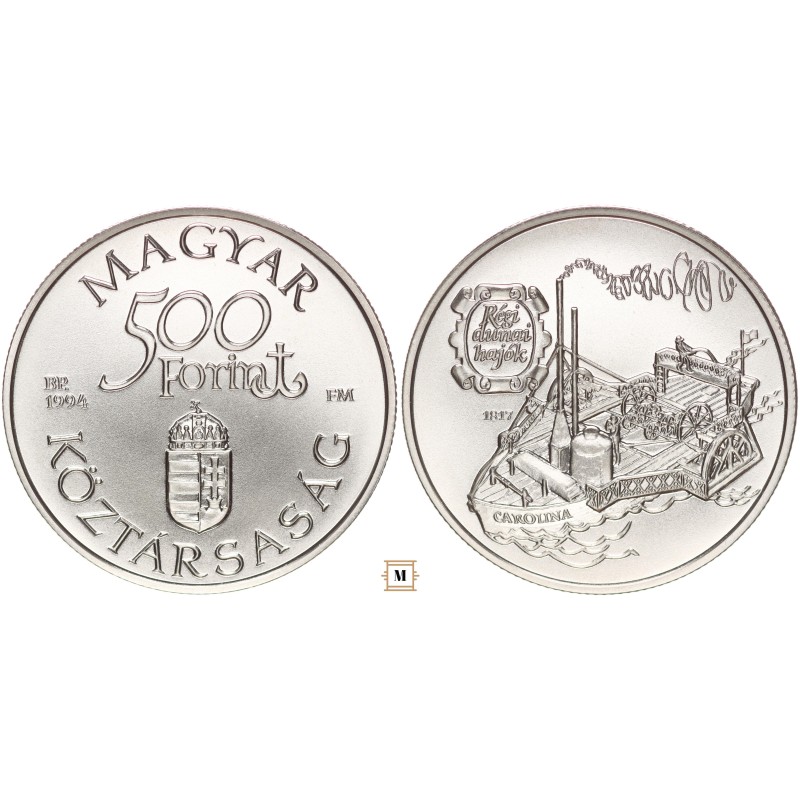 500 forint Régi Dunai Hajók - Carolina 1994 BP