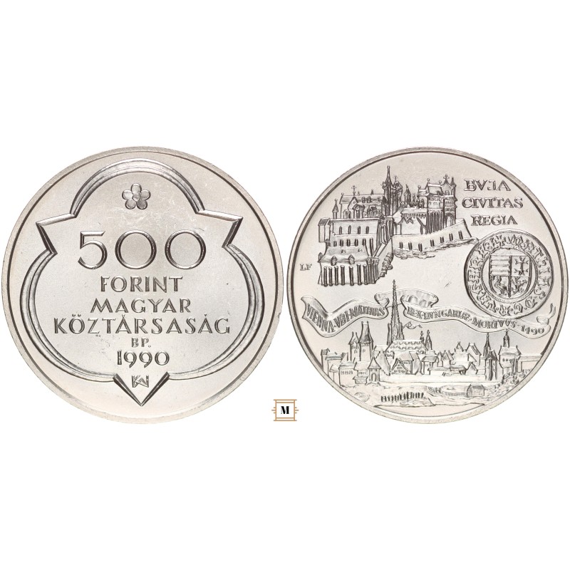 500 forint Mátyás király - Buda 1990 BP