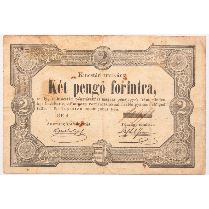 2 forint 1849