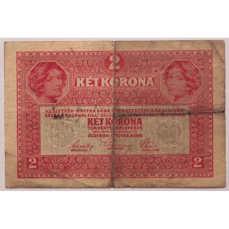 2 korona 1917 ritka jubileum!