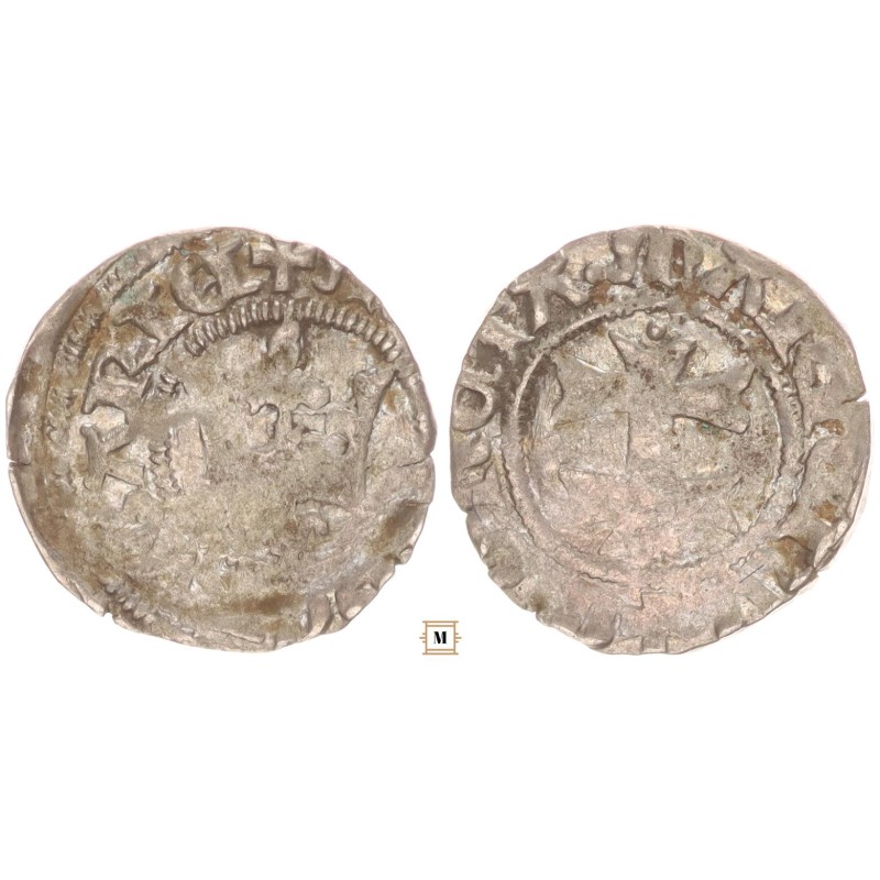 Mária 1382-1387/1392 Denár Liliom ÉH 443