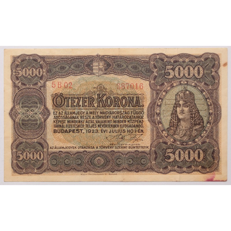 5000 korona 1923