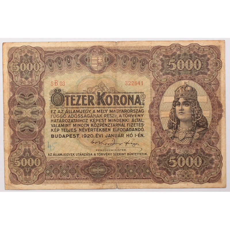 5000 korona 1920