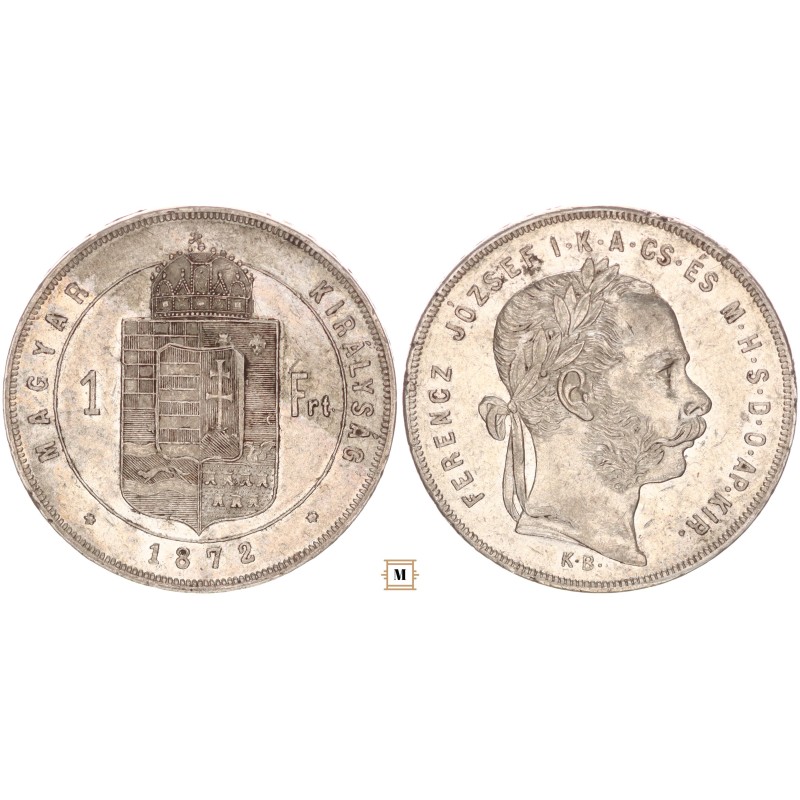 Ferenc József 1 forint 1872 KB