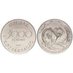 3000 forint Veszélyeztetett Állatvilág - Hód 2000 BP