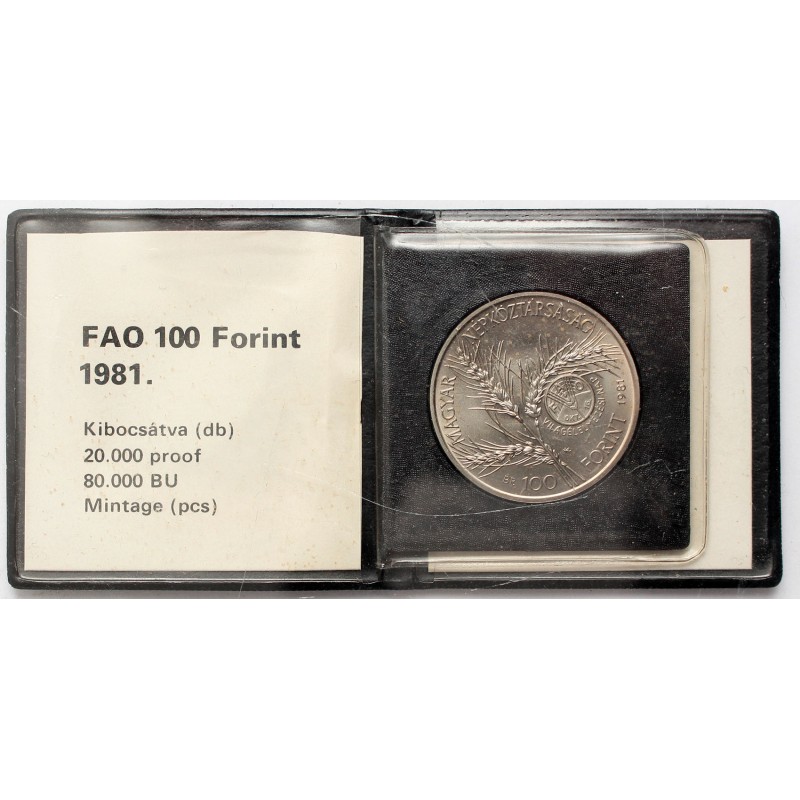 100 forint FAO 1981 BP MNB tokban