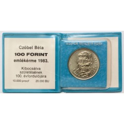 100 forint Czóbel Béla 1983 BP MNB tokban