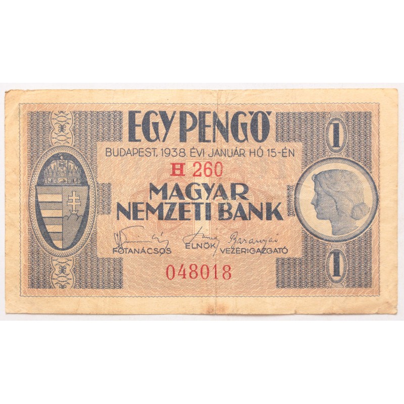 1 pengő 1938