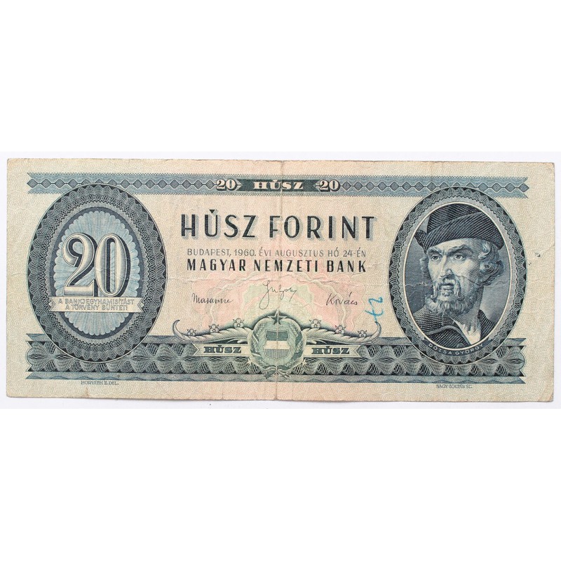 20 forint 1960