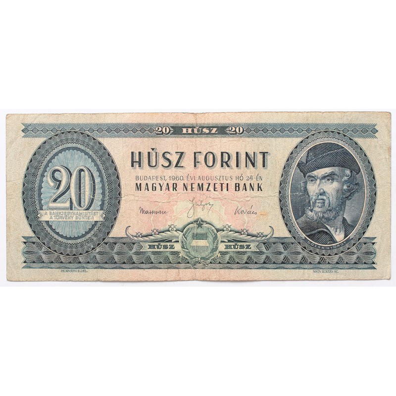 20 forint 1960