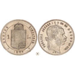 Ferenc József 1 forint 1877 KB