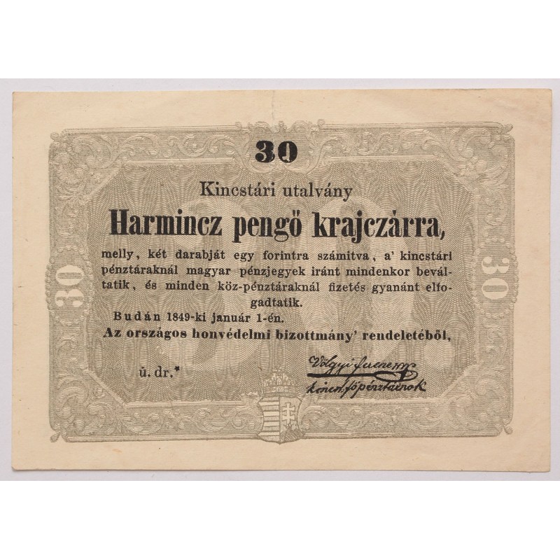 30 krajcár 1849