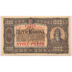 1000 korona 8 fillér 1923