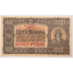 1000 korona 8 fillér 1923