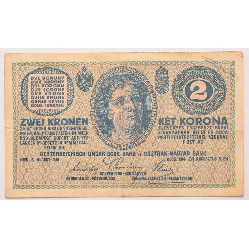 2 korona 1914 C sorozat