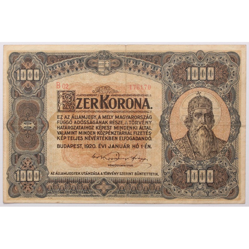 1000 korona 1920