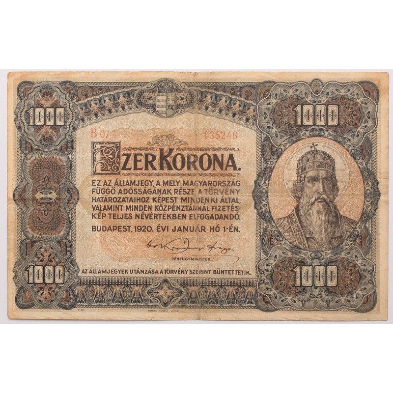 1000 korona 1920