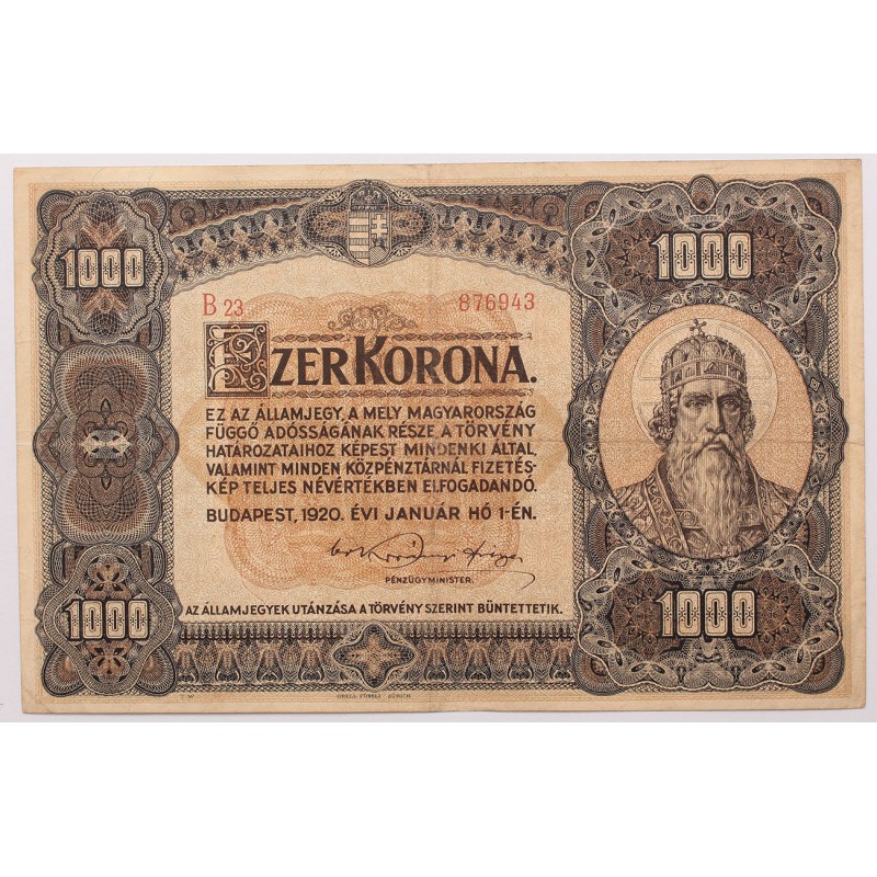 1000 korona 1920