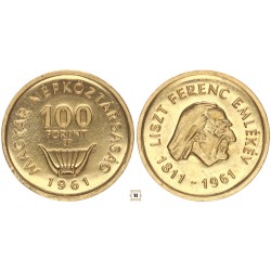 100 forint Liszt Ferenc 1961 BP