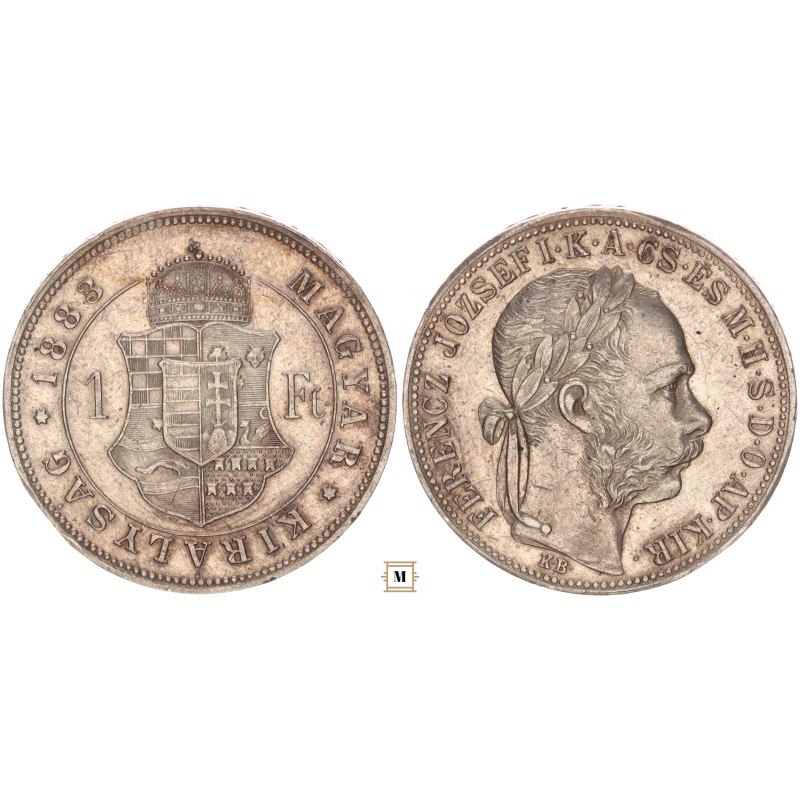 Ferenc József 1 forint 1883 KB