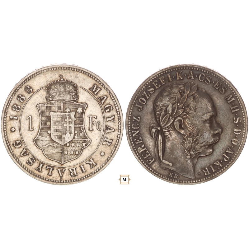 Ferenc József 1 forint 1883 KB