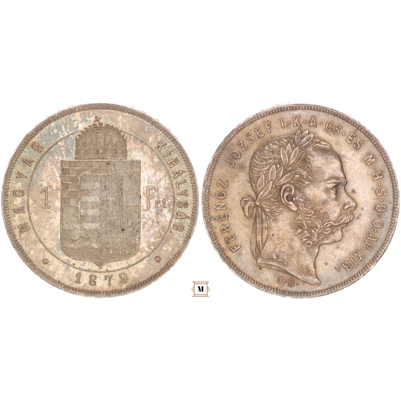 Ferenc József 1 forint 1879 KB