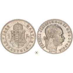 Ferenc József 1 forint 1886 KB