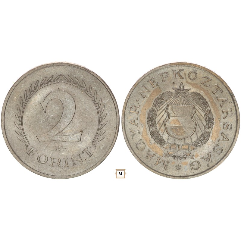 Magyar Népköztársaság 2 forint 1966 BP