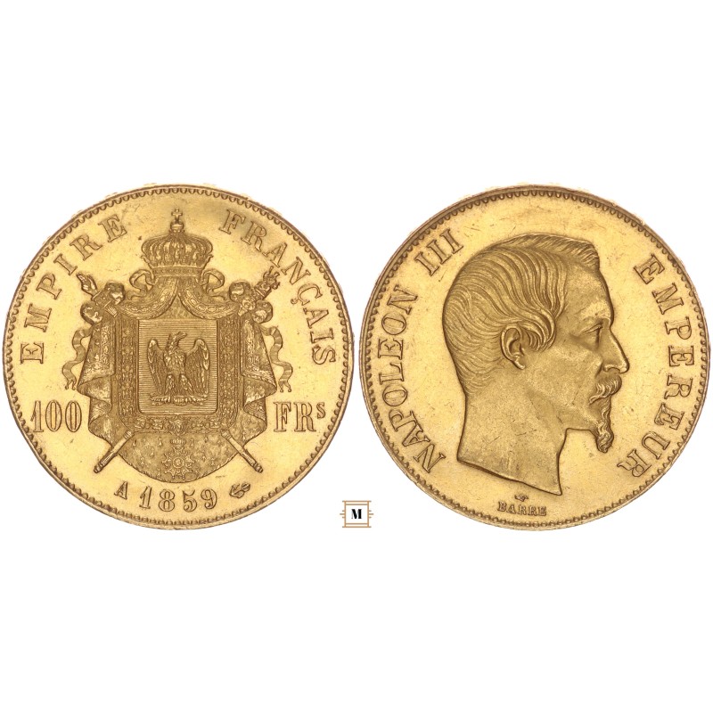 Franciaország 100 francs 1859 A