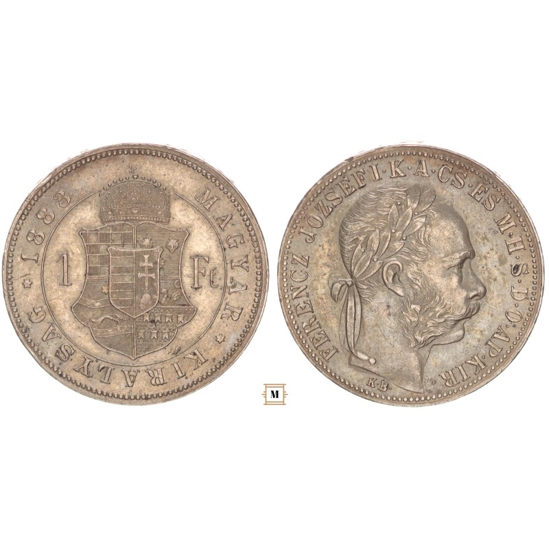 Ferenc József 1 forint 1883 KB