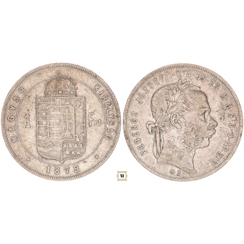 Ferenc József 1 forint 1879 KB