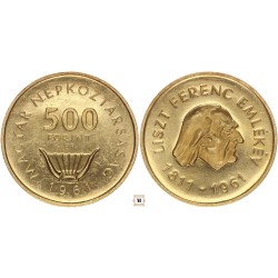 500 forint Liszt 1961 BP