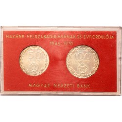 50-100 forint Felszabadulás 1970 BP MNB tokban