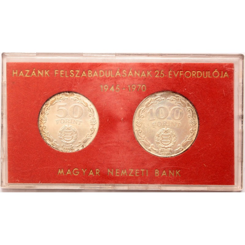 50-100 forint Felszabadulás 1970 BP MNB tokban