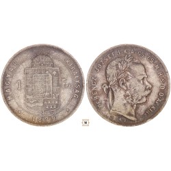 Ferenc József 1 forint 1879 KB