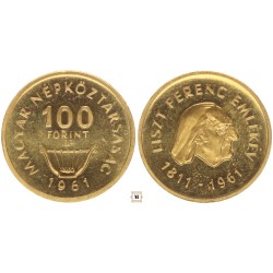 100 forint Liszt Ferenc 1961 BP