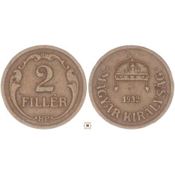 2 fillér 1932 BP